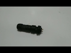 IP67 Black Solder Nylon PA66 Outdoor Waterproof Plug Socket