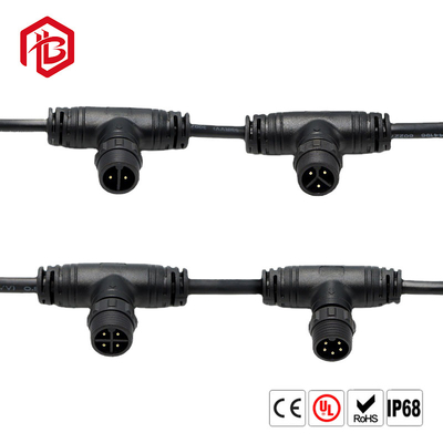 T Type 3 Way 2 3 Pin Waterproof Electrical Connectors IP68 For Lighting Solutions