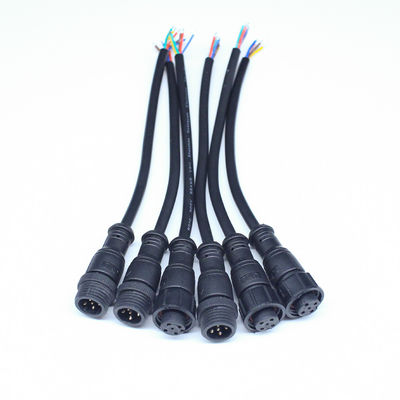 M15 Waterproof Circular Connector with 2-8 Pin Screw Terminal, 1A-25A Current Rating, and 2-8 Cores for Automotive and Industrial Applications