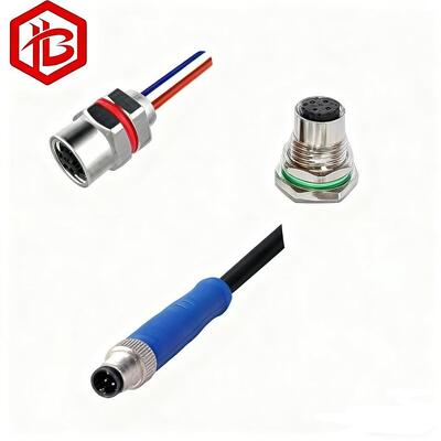 OEM ODM M5 4 Pin Male/Female Waterproof Circular Connector Cable for Aerospace RF UHF PCB Power Applications