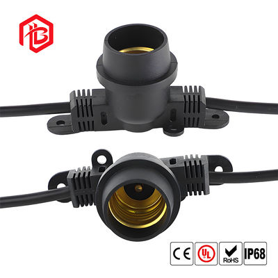 Αγορά Wire Outdoor Socket Screw Base E27 Waterproof Holder with E27 Lamp Holder Base Holders Aerospace Grade Male/Female PCB Mount online manufacture