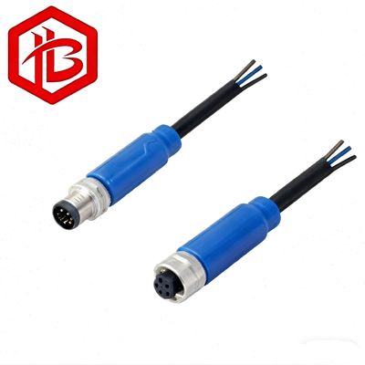 Αγορά M8 DIN 3pin Nickel Plated Male to Female Straight Plug IP68 Waterproof Sensor Cable online manufacture