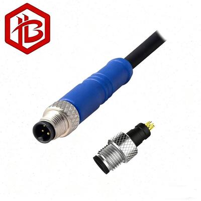 Αγορά OEM ODM M5 4 Pin Copper Contact Stainless Steel Housing Πυρόστερος κυκλικός σύνδεσμος για ηλιακό σύστημα ενέργειας και εφαρμογές υπολογιστών online manufacture