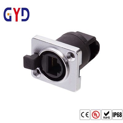Αγορά Θηλυκός συνδετήρας αδιάβροχο Ethernet Jack PVC TPE IP69 Rj45 online manufacture