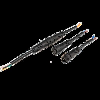 2Pin M12 IP68 Waterproof Copper Nylon Housing Male Female Plug 2-6 Pin Electric LED Connector for Solar PCB/FPC/RF/Microwave/UHF