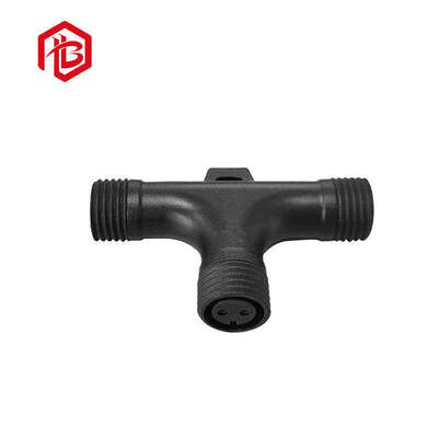 Waterproof Plug Household Energy Storage PVC Three-sided Screw Thread Tee IP68 Rated 1-50A UHF PCB Compatible Connector Shenzhen