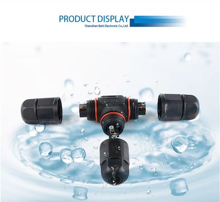M19 Field Assembled 3 Way T Type Male/Female 2pin to 8pin Screw T-shaped IP67/IP68 Waterproof FPC/PCB/RF Power Connector