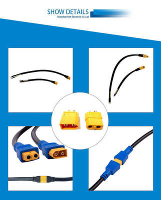 Power Battery Connector Copper Plated Nylon 12V XT60 XT90 Waterproof IP68 Plug Male Female Banana Bullet Plug Aerospace PCB RF