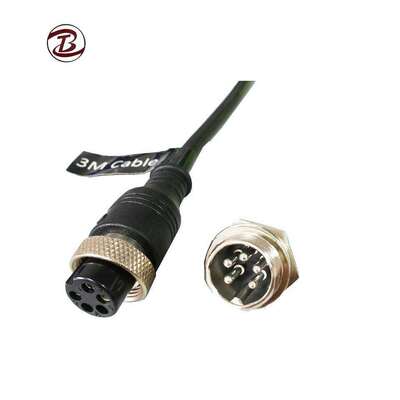 M16 Circular Plug Aviation Connector GX16 Aerospace RF FPC 4P Male Female Copper Contacts IP65 Rated