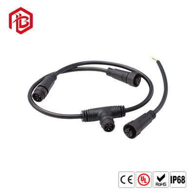 Waterproof Copper LED Strip Light Connectors T Type Splitter M12 for Aerospace UHF RF Solar Power System PCB Applications IP68