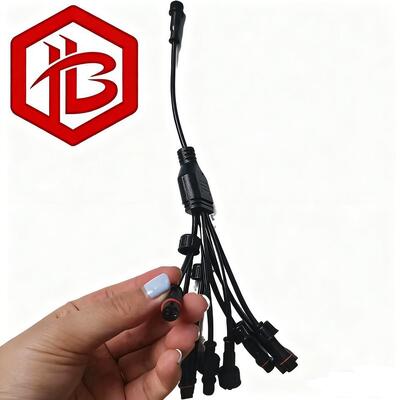 M11 PVC Plug UHF PCB Male Female Multi-Pin Circular LED Outdoor Lighting Waterproof Cable Connector