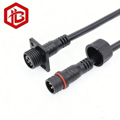 M15 FLANGED Waterproof Plug Male/Female Panel Mount Cable Connector 2-4Pin IP68 for PCB RF Street Light Project