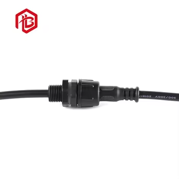 M19 IP68 4-Pin Male/Female Copper Cable Connector with 12A Rated Current Nylon Housing for Aerospace and Solar Power Systems