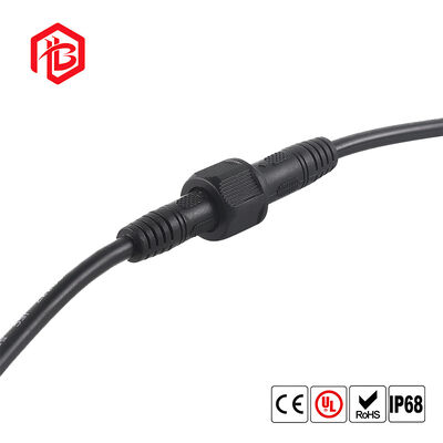 M15 PVC Waterproof Male/Female Copper Contact IP68 Connector with Cable for Aerospace and Solar Power Systems