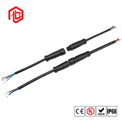 M8 Nylon Male/Female Waterproof Connector Plug for Aerospace RF/UHF Solar Power Systems with Copper Contact