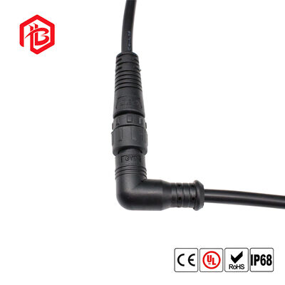 M12RIGHT-ANGLED ELBOW Waterproof Connector Male/Female Copper 6A for Aerospace Microwave Applications