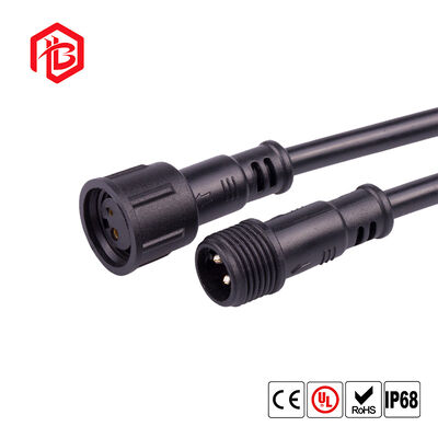 M17 Male-Female Waterproof IP68 Copper Contact Nylon Housing Cable Connector for Wire Connections