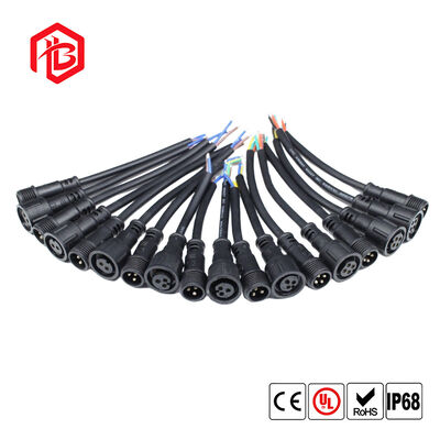 M17 Male-Female Waterproof IP68 Copper Contact Nylon Housing Cable Connector for Wire Connections