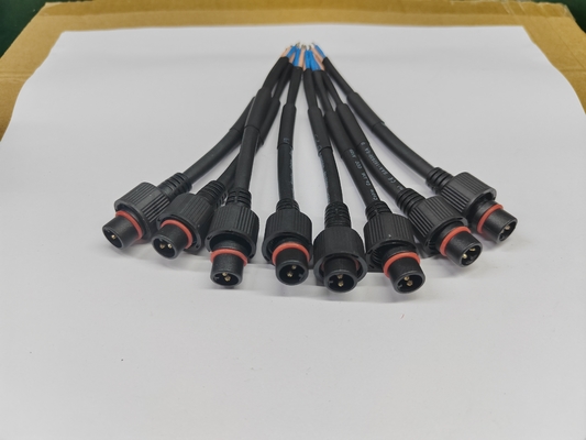 Εξατομικευμένο M11 M12 M14 M15 M16 Led Street Αδιάβροχο Καλώδιο 2 3 4 5 Pin Αρσενικό Θηλυκό Docking Extension PVC Power Cord Connector